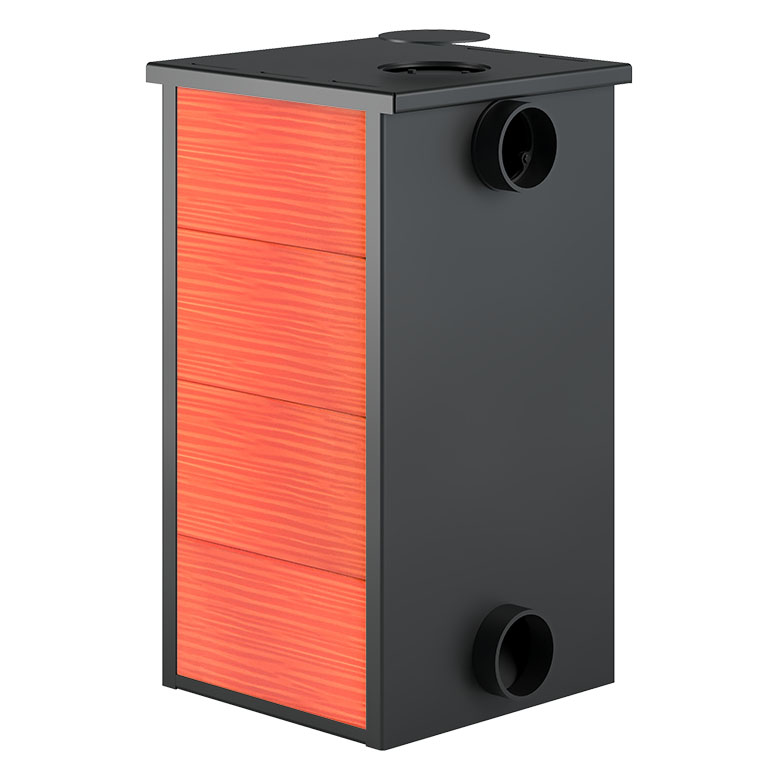 Печь-камин Везувий ПК-01 (270) (красный) (миниатюра)