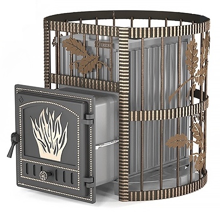 Печь для бани Эверест Ковка 24 (Дверь: 281)