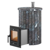 Печь для бани Эверест Steam Master 18 НЕРЖ в ламелях (Амфиболит, S-20)