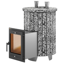 Печь для бани Эверест Steam Master 30 INOX Ламель Пироксенит Элит