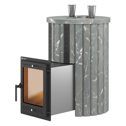 Печь для бани Эверест Steam Master 30 НЕРЖ. в ламелях (Талькохлорит, S-20)