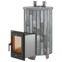 Печь для бани Эверест Steam Master 38 INOX Ламель Талькохлорит