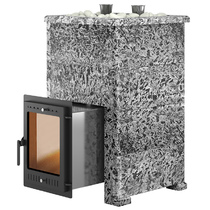 Печь для бани Эверест Steam Master 38 INOX Пироксенит Элит