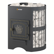 Стальная печь для бани Везувий Скиф Стандарт 12 (ДТ-3) б/в