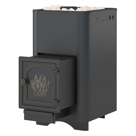 Стальная печь для бани Везувий Русичъ Антрацит 22 (ДТ-4)