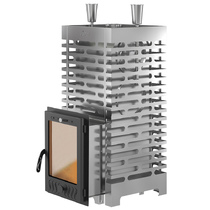 Печь для бани ASTON 30 INOX (320М) со стеклом