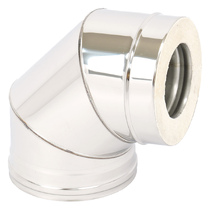   Отвод ТиС Термо 87° OT-Р с хомутом, AISI 310/AISI 304(Ø 200/300 мм)