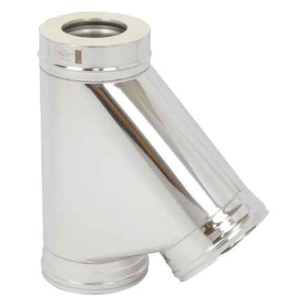   Тройник ТиС Термо 45° ТРТ-Р + 2 хомута, AISI 310/AISI 304(Ø 150/250 мм)