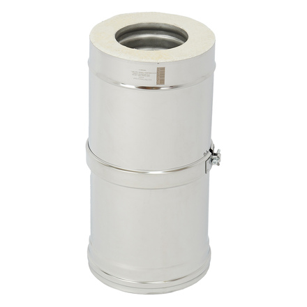   Труба телескопическая ТиС Термо L300-450 ТТТ-Р с хомутом, AISI 310/AISI 304(Ø 200/300 мм)