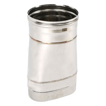   Переход с Овала в диаметр ТиС AISI 304(Ø 150 мм (100x200 мм, толщина 0.5))