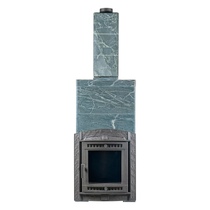   Банная печь ПроМеталл Атмосфера XL в облицовке Империя(Пироксенит Элит)