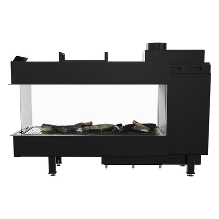   Каминная топка Kratki LEO/LP/100/TUNEL/G20 (магистральный газ)