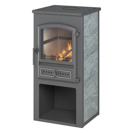   Печь-камин Etna (Этна) БКД в камне(Талькохлорит)