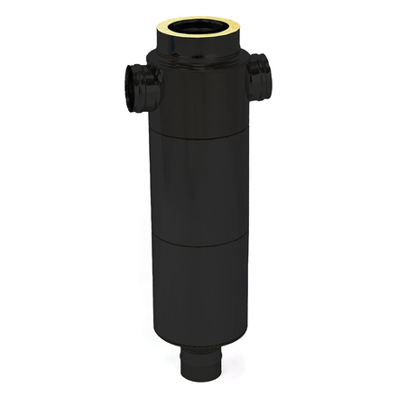   Узел проходной вентилируемый УПШ ТиС ТермоВент L1000, AISI 430 Black(Ø 115/150/210 (260) мм)