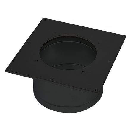   Проход перекрытия универсальный утепленный ТиС ТермоВент ППУ-У, AISI 430 Black(Ø 220-260 мм, 590x590 мм)