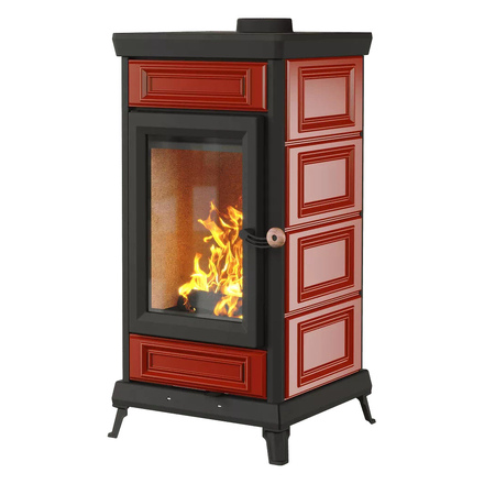 Печь-камин Astov Майолика(Черный)