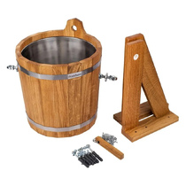   Обливное устройство Woodson с нержавеющей вставкой(Объем 17 литров, Материал Дуб)