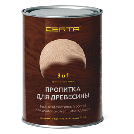   Пропитка для древесины 3в1 Certa \Бесцветная\(0.9 л)