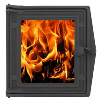   Дверка топочная со стеклом Рубцовск ДТ-4С (250х280)