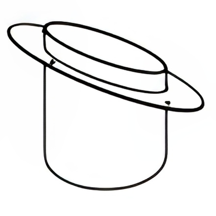   Потолочная пластина для наклонного потолка для каминов серии Rocal LL-15[A/B/D/E]