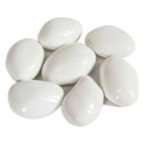   Керамическая галька Kratki №7 белая