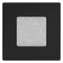   Вентиляционная решетка Kratki черная(Высота 11 см, Ширина 17 см)