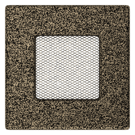   Вентиляционная решетка Kratki черная/золото(Высота 11 см, Ширина 17 см)