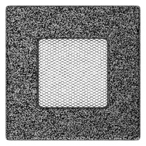   Вентиляционная решетка Kratki черная/серебро(Высота 11 см, Ширина 11 см)