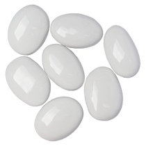   Декоративные керамические камни ZeFire(Цвет Чёрные, Количество 7 шт.)