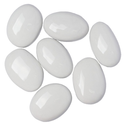   Декоративные керамические камни ZeFire(Цвет Чёрные, Количество 7 шт.)