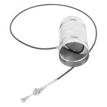   Регулятор воздухозаборника Kratki с тросом (дросcель)(Ø 125 мм )