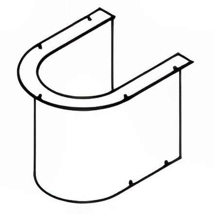   Специальная потолочная пластина для каминов серии Rocal LL-25