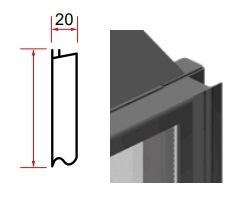   Штекерный (штепсельный) декоративный элемент Schmid 20 мм(H 570 мм)