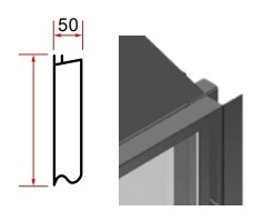   Штекерный (штепсельный) декоративный элемент Schmid 50 мм(H 450 мм)