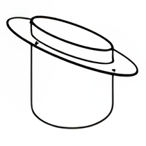   Наклонная потолочная пластина для камина Rocal D10 Gas