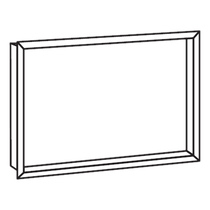   Рамка декоративная для топок Astov с одним стеклом(Модель топки ПCА 7070)