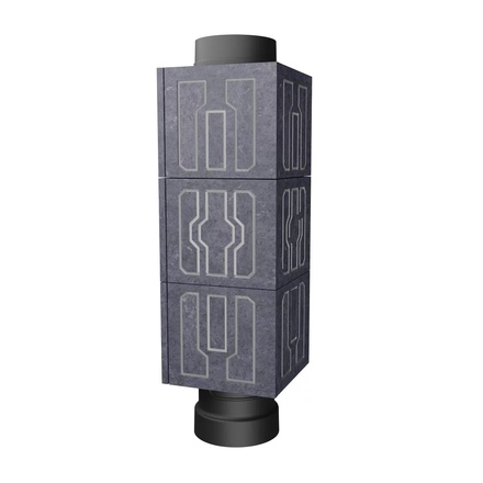   Облицовка чугунной трубы ПроМеталл (узор №7)(Талькохлорит)