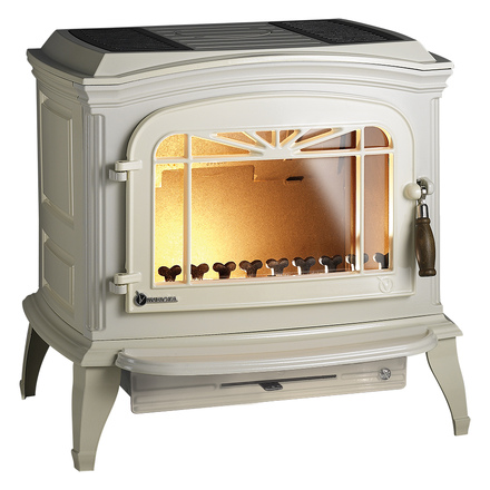  Печь-камин Invicta Bradford эмаль слоновая кость