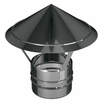   Зонт Вулкан VHR (нержавейка, AISI 304/0,5мм)(Диаметр Ø 115 мм)