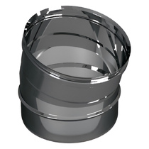   Отвод 15º Вулкан VHR (нержавейка, AISI 304/0,5мм)(Диаметр Ø 104 мм)