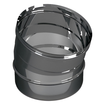   Отвод 15º Вулкан VHR (нержавейка, AISI 304/0,5мм)(Диаметр Ø 115 мм)