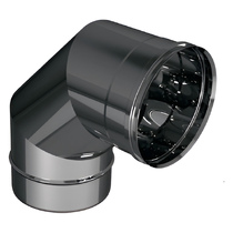   Отвод 90º Вулкан VHR (нержавейка, AISI 304/0,5мм)(Диаметр Ø 104 мм)