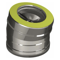   Отвод 15° Вулкан V50R (нержавейка, AISI 321/304/0,5мм)(Диаметр Ø 200/300 мм)