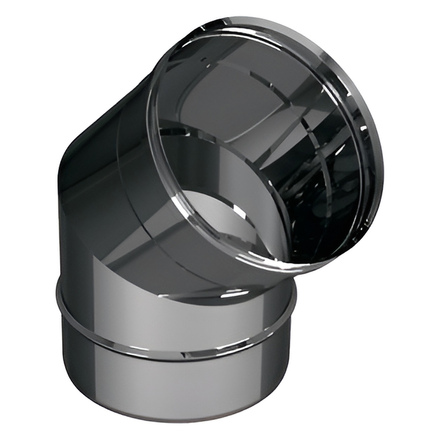   Отвод 45º Вулкан VHR (нержавейка, AISI 321/0,5мм)(Диаметр Ø 150 мм)