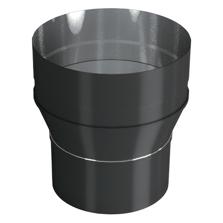   Переходник с топки на трубу Вулкан VBR (black, AISI 439/0,8мм)(Диаметр Ø 120 мм)