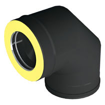   Отвод 90° Вулкан VBR50 (black, AISI 321/439/0,5мм)(Ø 150/250 мм)