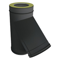   Тройник 45° Вулкан VBR50 (black, AISI 321/439/0,5мм)(Ø 115/210 мм)