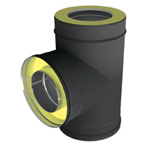   Тройник 90° Вулкан VBR50 (black, AISI 321/439/0,5мм)(Ø 150/250 мм)