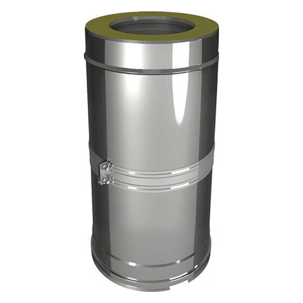   Труба телескопическая Вулкан V50R L260-380 мм (нержавейка, AISI 321/304/0,5мм)(Диаметр Ø 150/250 мм)