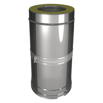   Труба телескопическая Вулкан V50R L260-380 мм (нержавейка, AISI 321/304/0,5мм)(Диаметр Ø 180/280 мм)